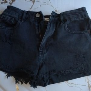 Pacsun high rise jean shorts